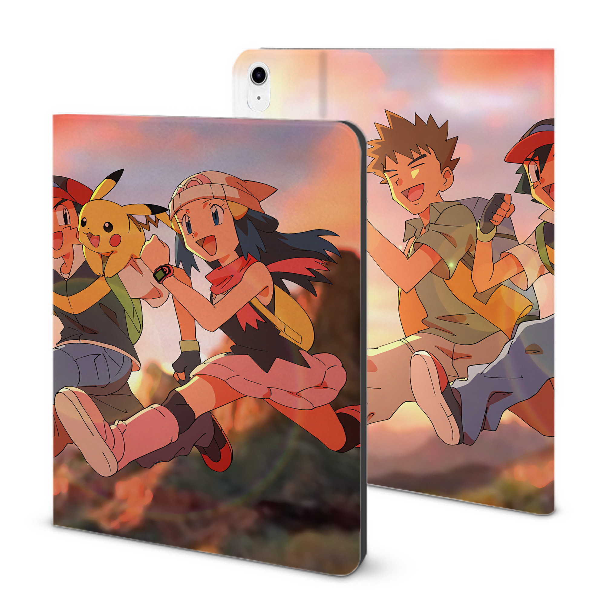 （画像用） ポケットモンスター Pokémon IPad ケース ブック型 PUレザー TPU 耐衝撃 軽量 薄型 ペン収納なし 全面保護 IPad 各モデル対応
